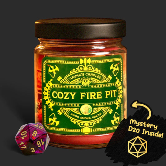 Grunk's Candles - Mystery D20 - Cozy Fire Pit